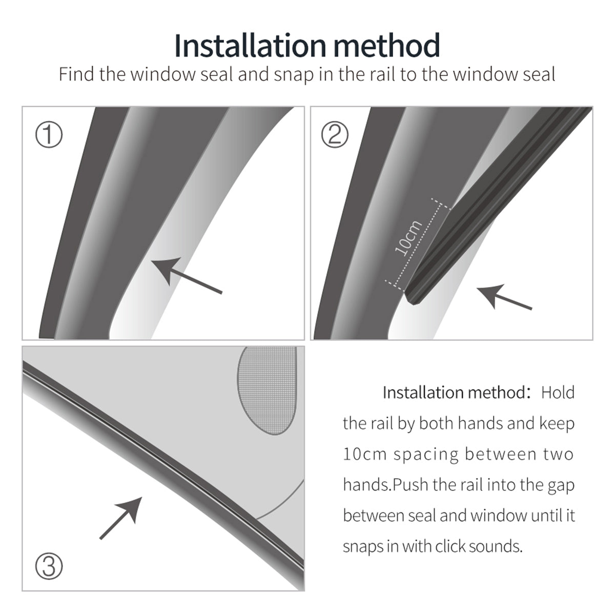 TPARTS Side Window Sunshade Curtain for Tesla Model 3 & Model Y