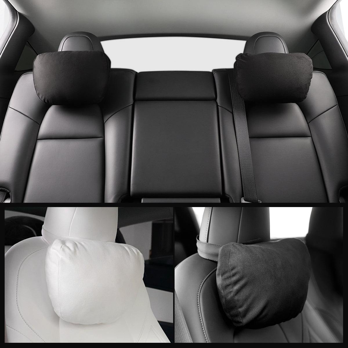 TPARTS Headrest Pillow for Tesla (Made with Dupont™ Sorona® Sustainable Fabric)