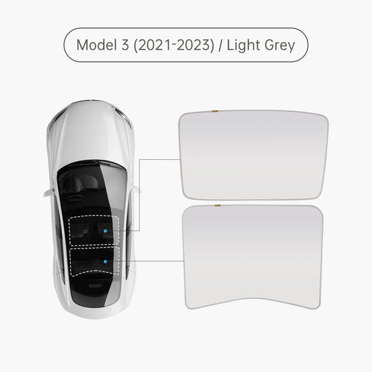 TPARTS Glass Roof Sunshade for Tesla Model 3 & Model Y