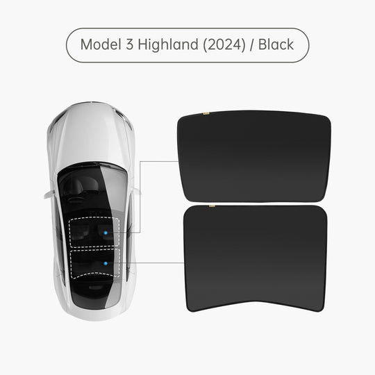 TPARTS Glass Roof Sunshade for Tesla Model 3 & Model Y