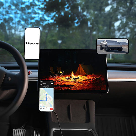 TPARTS Retractable Magnetic Car Cellphone Mount for Tesla Model 3/Model Y/Model X/Model S