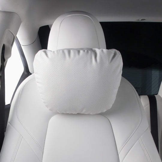 TPARTS Leather Headrest Neck Pillow for Tesla