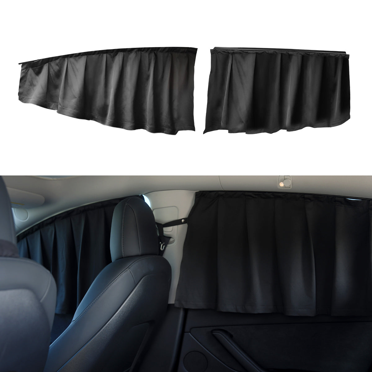 TPARTS Side Window Sunshade Curtain for Tesla Model 3 & Model Y