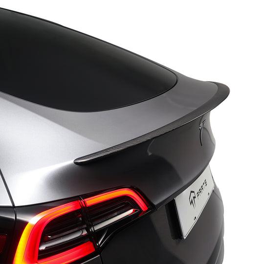 (Real Carbon Fiber)TPARTS Real Matte Carbon Fiber Performance Spoiler for Tesla Model Y