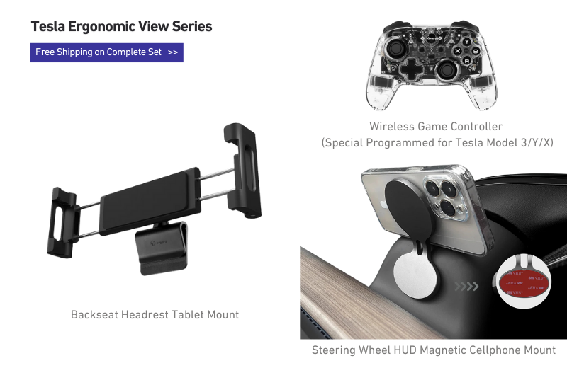 Tesla Ergonomic View Series For Model 3 & Model Y